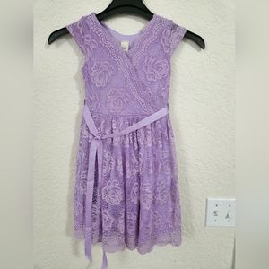 Lace Purple girl dress